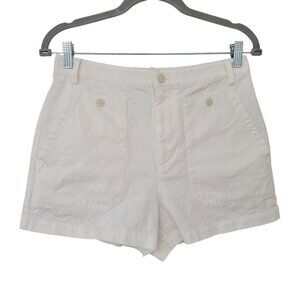 Nili Lotan Augusta Cotton Twill Shorts Womens Size 6 Made In USA